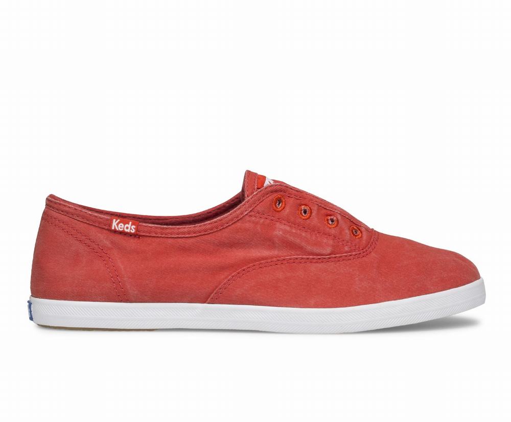 Women's Keds CHilax Seasonal Slip Ons Red 7592168CY - South Africa